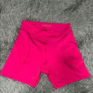 L*Space Pink Bike Shorts Vibrant and Comfortable